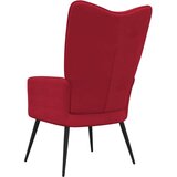  Stolica za opuštanje crvena boja vina baršunasta | shoptok.hr