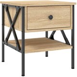  Noćni ormarić boja hrasta 40 x 42 x 45 cm od konstruiranog drva | Eponuda.com
