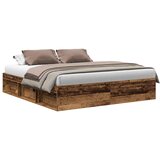  Okvir kreveta bez madraca staro drvo 200x200 cm | shoptok.hr