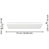 Eglo 901477 - LED RGBW stropno kupatilsko svetlo ROVITO-Z 17,2W/230V 30x57cm IP44 belo | Eponuda.com