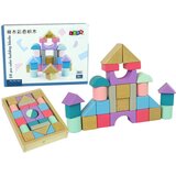 Montessori drveni set s blokovima pastelnih boja, 28 kom. | shoptok.hr