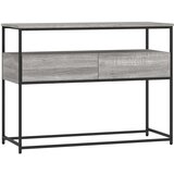  Konzolni stol siva boja hrasta 100x40x75 cm konstruirano drvo | shoptok.hr