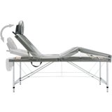 vidaXL Masažna miza s 4 conami aluminijast okvir antracit 186x68 cm | Shoptok.si
