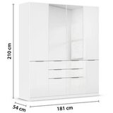 Modern Living Omara S Klasičnimi Vrati Max, Bela | Shoptok.si