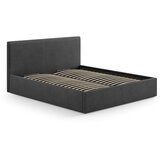 Micadoni Antracitno sivo oblazinjeno vzglavje 190,5x100 cm Remo – | Shoptok.si