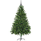 vidaXL Božično drevo med 300 LED z stojalom Zelena 180 cm PE | Shoptok.si