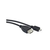 Lanberg USB kabel Micro M in USB-A F 2.0 OTG Negro 15cm OEM, (21091085) | Shoptok.si