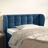  Uzglavlje s ušima tamnoplavo 83x23x78/88 cm baršunasto Cijene