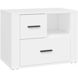  Noćni ormarić bijeli 60 x 36 x 45 cm od konstruiranog drva | shoptok.hr
