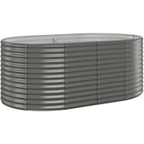  Povišena vrtna gredica od pocinčanog čelika 175x100x68 cm sivi | shoptok.hr