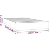  Madrac s džepičastim oprugama plavi 100x200x20 cm od tkanine | shoptok.hr