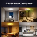 YILAIE LED stropna svetilka RGB 24W 30cm z daljincem | Shoptok.si