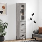  The Living Store Visoka omara siva sonoma 34,5x34x180 cm inženirski les - Visoka Omara, (21430181) Cene