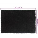  Otirač za vrata crni 40x60 cm čupavi kokosovi vlakni | shoptok.hr