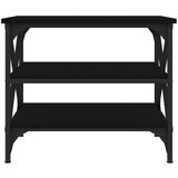  Bočni stolić crni 55 x 38 x 45 cm od konstruiranog drva | shoptok.hr
