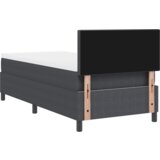 vidaXL Krevet s podnicom s madracem i LED-om tamnosivi 80x200 cm Tkanina od žičane tkanine | shoptok.hr