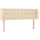 Maison Chic vzglavna omarica - nočna omarica - posteljna omarica z ušesi krem 147x23x78/88 cm blago, (21712818) Cene