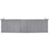 Jastuk za vrtnu klupu sivi 180 x 50 x 3 cm od tkanine Oxford | shoptok.hr
