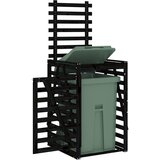  Spremište za kantu za smeće crno 84x90x128,5 cm od borovine | shoptok.hr
