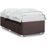 The Living Store Posteljni okvir temno rjav 90x200 cm blago - Posteljni Okvir, (21525164) | Shoptok.si