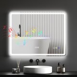 HOMCOM kopalniško ogledalo kaljeno steklo 90D x 70Š x 3,5V cm srebrno, (5000242286) | Shoptok.si