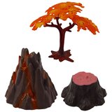  Set realističnih figurica dinosaura s vulkanskim drvetom, 6 komada | shoptok.hr