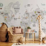  Foto tapeta - Minimalist Map for Children\'s Room 98x70 Samoljepljiva | shoptok.hr