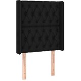 Krevet box spring s madracem LED crni 80 x 200 cm od tkanine | Eponuda.ba