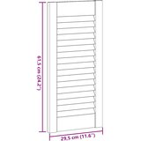  Dizajn vrata ormarića s rešetkama 61,5x29,5 cm puno drvo bor | shoptok.hr