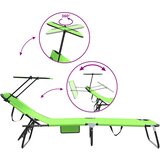 Sklopiva ležaljka za sunčanje Zelena 190 x 57 x 81 cm oxford | shoptok.hr
