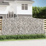 vidaXL Obokana gabonska košara 400x50x180/200 cm pocinkano železo