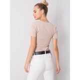 BASIC Feel Good T-shirt-RV-TS-5949.05-beige | Shoptok.si