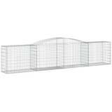  Lučne gabionske košare 4 kom 400x50x80/100 cm pocinčano željezo | shoptok.hr