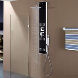 vidaXL za tuširanje od stakla 8 x 42,1 x 120 cm crni | shoptok.hr
