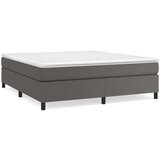  Box spring posteljni okvir siv 160x200 cm umetno usnje, (20684349) | Shoptok.si