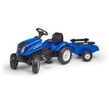 Falk traktor na pedale s prikolicom - New Holland plavi | shoptok.hr