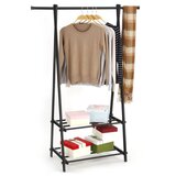 Modern Home ModernHome stalak za odjeću s policama - crni | shoptok.hr
