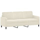  3-dijelni set sofa krem baršunasti | shoptok.hr