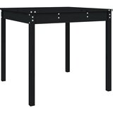  Vrtni stol crni 82,5 x 82,5 x 76 cm od masivne borovine | shoptok.hr