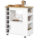 HOMCOM Kuhinjski voziček, iverka – 83D x 40Š x 83V cm – Hrast, (5000242715) Cene