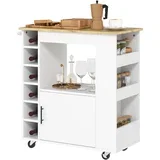 Kuhinjski voziček, iverka – 83D x 40Š x 83V cm – Hrast, (5000242715)
