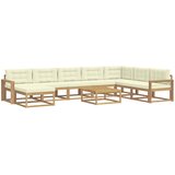  Set vanjskih sofa 9 kom. Bijela i krem | shoptok.hr