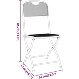  Vrtna garnitura - 5-dijelni vrtni blagovaonski set ekspandirani metal antracit - Dužina stola 60 cm 4 | shoptok.hr
