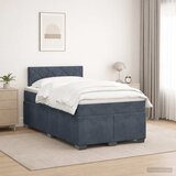  Krevet s box springom, madracem i LED-om Tamnosiva 120 x 190 cm | shoptok.hr
