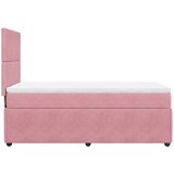 Box spring krevet s madracem ružičasti 90x200 cm baršunasti | shoptok.hr