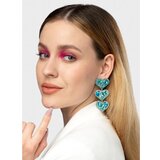 Fenzy Elegantne Luster Naušnice Od Štrasa, Plave Cijene