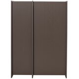 WOOOD Temno rjava omarica v jesenovem dekorju 102x140x44 cm Brock – | Shoptok.si