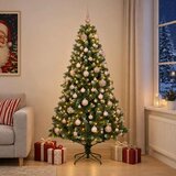  Umjetno božićno drvce s kuglicama 180 cm 300 LED lampica - 180 cm s LED-ima i ružičastim lopticama Cijene