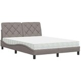  Postelja z vzmetnico taupe 120x200 cm blago, (21829552) | Shoptok.si