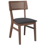 vidaXL Jedilni stoli z blazinami 2 kosa Brown Solid Wood Rubber | Shoptok.si